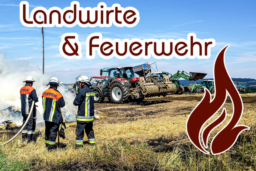 Landwirte und Feuerwehr