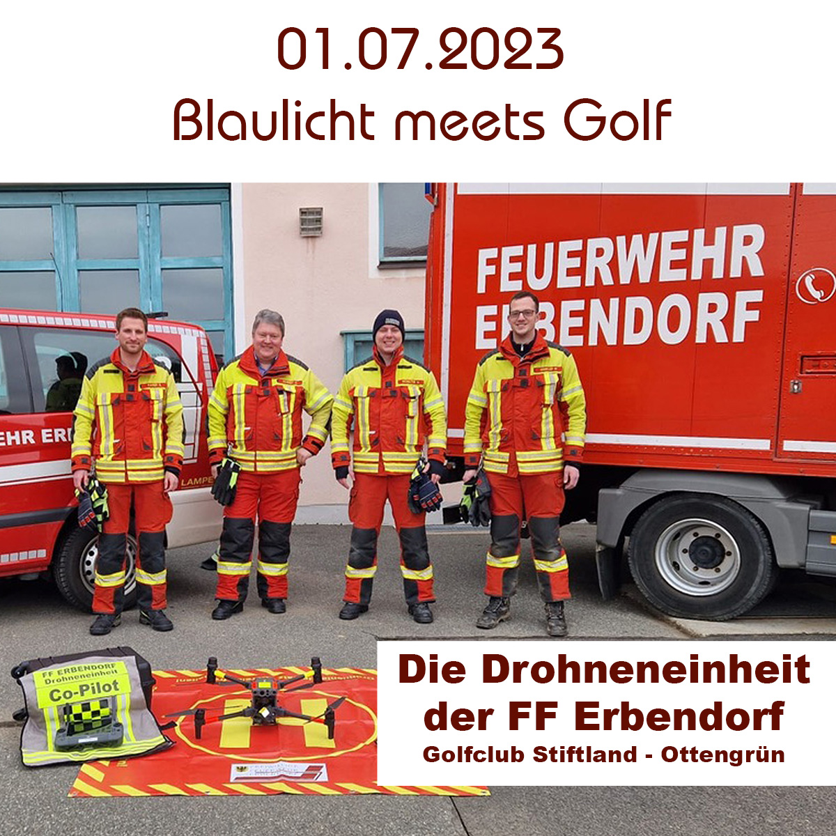 Blaulicht meets Golf Drohne Erbendorf Web